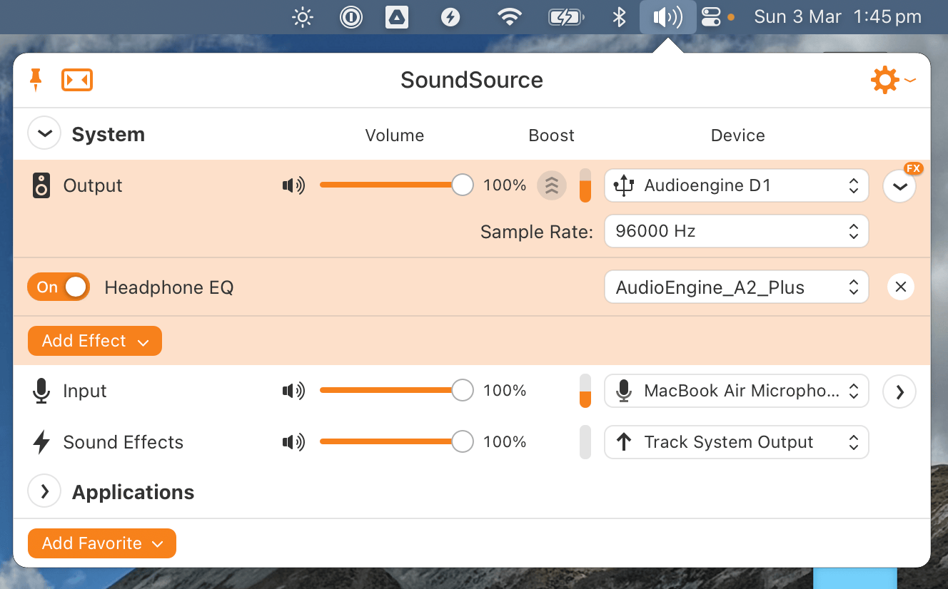 SoundSource in action on my Mac